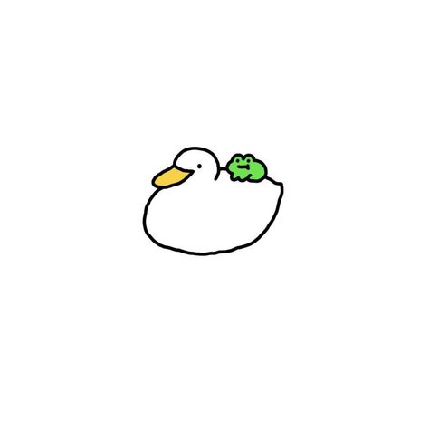 Ducks Aesthetic Drawing, Duck Aesthetic Cute Cartoon, Cute And Easy Frog Drawings, Cute Duck Doodles Aesthetic, Cute Tiny Frog Drawing, Frogs Cute Drawing, Frog Icon Cute, Simple Doodles Frog, Cute Frog Doodles Easy