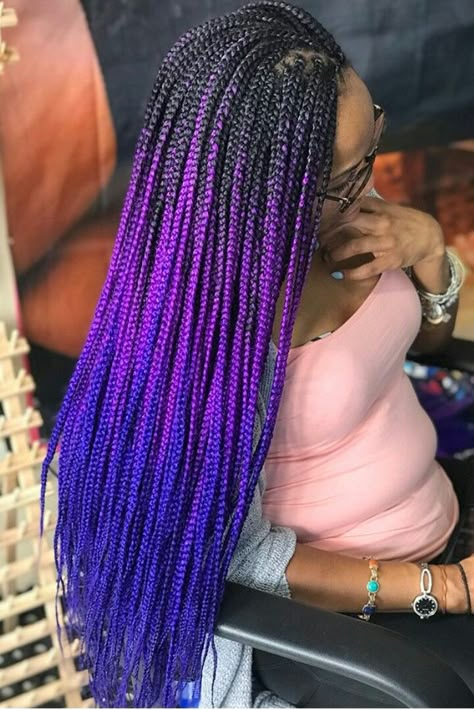 Tree Braids Hairstyles, Brown Ombre Hair Color, Colored Box Braids, Afro Braids, Blonde Box Braids, Brown Ombre Hair, Short Box Braids, Long Box Braids, Feed In Braid