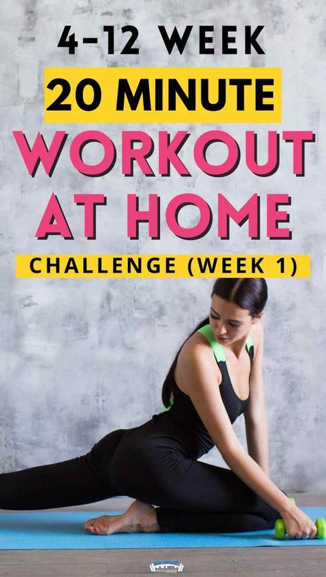 This 20 minute workout at home challenge is part of a series of 4-12 week weight loss workout plan at home challenge. See how much weight you can lose. You can do a 4 week transformation or a 12 week transformation. These 20 minute workout at home programs are perfect for dropping weight in time for the sumer. Give this 20 minute workout at home a go. #20minuteworkoutathome #wptfitness 12 Week Beginner Workout Plan, 30 Day Workout Challenge At Home, 7 Day Challenge Workout, Weekly Workout Schedule At Home, 20 Day Workout Challenge, 20 Minute Workout At Home, 28 Day Workout Challenge, At Home Workout Challenge, Workout 20 Minutes