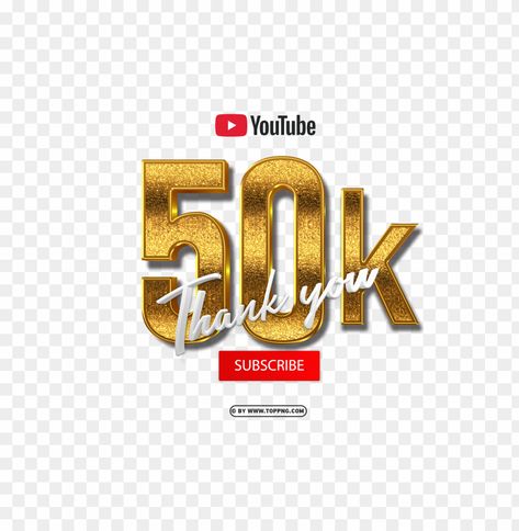 Youtube Quotes, Youtube Facts, Gold Png, Gold Clipart, Background High Quality, Youtube Images, First Youtube Video Ideas, Photo Logo Design, Youtube Subscribers