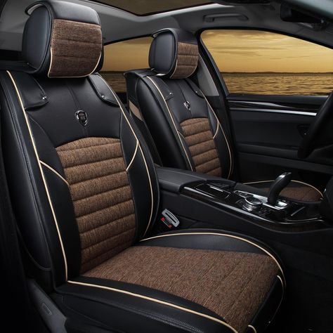 Brown Car Interior, Leather Car Interior, Car Seat Upholstery, Brown Car, Car Interior Design, Leather Car Seats, Truck Interior, Car Seat Cushion, Cheap Cars