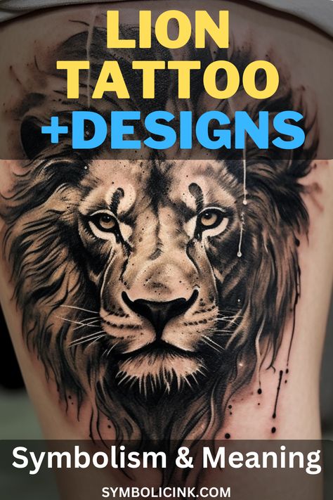 Lion Tattoo Meaning Lions Head Tattoo Men, Lion Neck Tattoo Men, Lion Back Tattoo Men, Lion Chest Tattoo Men Design, Lion Tattoos For Guys, Tattoo Ideas For Men Lion, Lion Tatoos Men Art Designs, Female Lion Tattoo Design, Lion Chest Tattoo Men