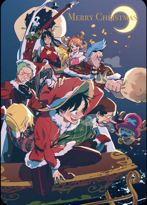 One Piece Crew, Anime Christmas, Nami One Piece, One Piece Funny, Cool Wallpapers Cartoon, One Piece Drawing, One Piece Comic, One Piece Pictures, One Piece Fanart