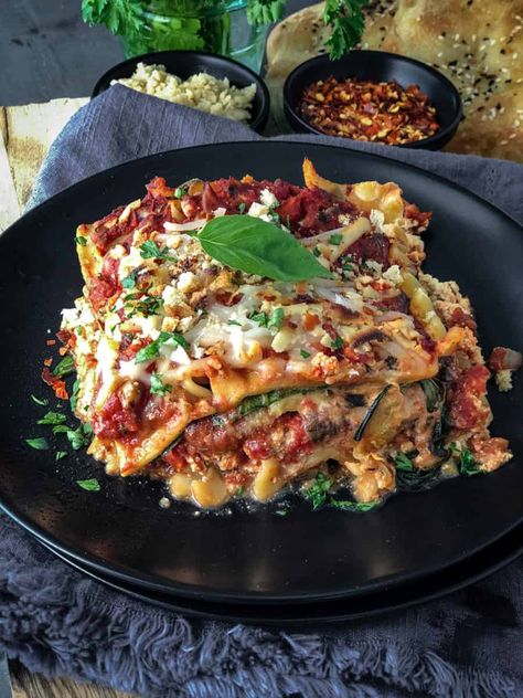 Lasagna Roll Up Recipe, Quick Easy Vegan Recipes, Lasagna Roll Up, Tofu Lasagna, Mozzarella Cheese Sauce, Lasagna Rolls Recipe, Tofu Ricotta, Vegan Ricotta, Lasagna Roll