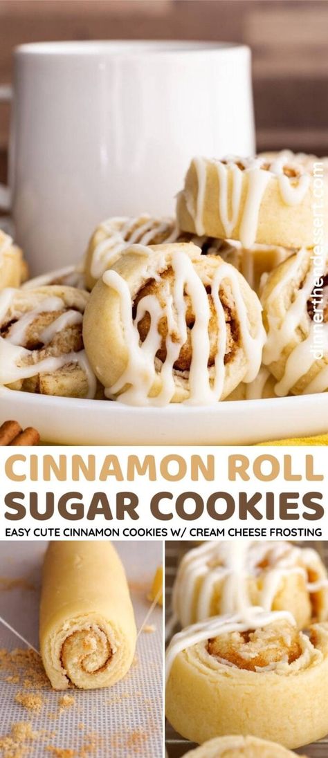 Cinnamon Bun Cookies, Cinnamon Roll Cookies Recipe, Dessert Favorites, Cinnamon Roll Cookies, Cookie Recipes Unique, Sally's Baking, Rolled Sugar Cookies, Cinnamon Cookies, Roll Cookies