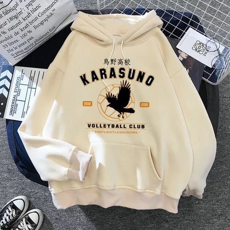 Karasuno Fly, Anime Volleyball, Lover Anime, Anime Club, Japanese Hoodie, Japanese Funny, Streetwear Winter, Volleyball Shirt, Anime Streetwear