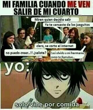 Porque no es fácil ser la oveja negra de la familia. Otaku Meme, L Lawliet, 5 Anime, Memes Humor, Anime Meme, Otaku Anime, Bts Memes, Anime Memes, Anime Funny