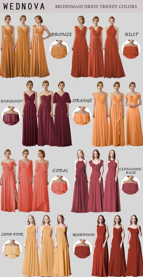 Bridesmaid Dresses For Fall, Bridesmaid Dresses Fall, Baju Pengapit, Fall Wedding Bridesmaids, Dresses For Fall, Orange Bridesmaid, Fall Bridesmaids, Orange Bridesmaid Dresses, Fall Bridesmaid Dresses