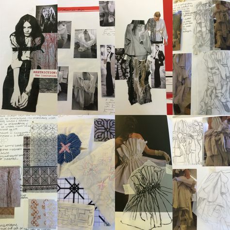 #ual level 3 fashion textile year 2 extended diploma the white shirt project Northbrook college Ual Fashion Sketchbook, Ual Sketchbook, Ual Portfolio, A Level Textiles Sketchbook, Fashion Portfolios, Big Sketchbook, College Portfolio, Fashion Research, Fashion Sketchbook Inspiration