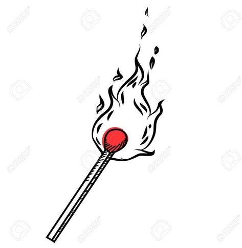 Match Sticks Tattoo, Match Stick Illustration, Match Illustration Fire, Lit Match Drawing, Fire Illustration Draw, Match Drawing Burning, Lit Match Tattoo, Burning Match Tattoo, Matches Drawing