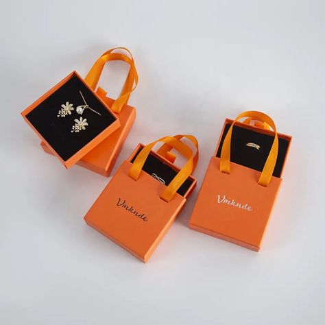 Cardboard Drawers, Box For Jewelry, Packaging Idea, Jewelry Packaging Box, Packaging Jewelry, Orange Jewelry, Logo Jewelry, Pottery Collection, Cardboard Gift Boxes