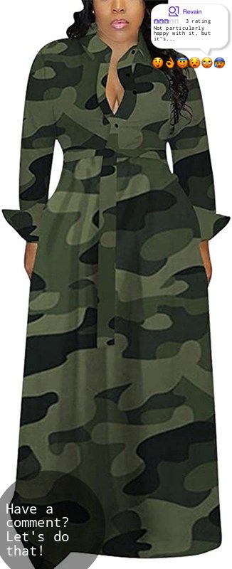 LROSEY Shoulder Dresses Ruffled Pleated Women's Clothing at Dresses | 4 User Reviews Mode Prints, Fall Maxi, Sukienki Plus Size, Camo Dress, Woman Casual, Maxi Dress Green, Club Party, Work Travel, Long Maxi