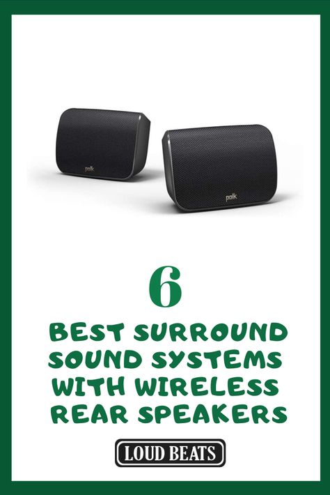 Wireless surround systems have the easiest setup procedures. Wireless rear speakers allow for great flexibility in their placement since they are not limited by speaker wires. Given below are 6 best surround sound systems with wireless rear speakers. #surround-sound #wireless-rear-speakers #music #speakers Surround Sound Ideas, Wireless Surround Sound, Home Theater Surround Sound, Surround Speakers, Surround Sound Speakers, Rear Speakers, Polk Audio, Sound System Speakers, Music Speakers