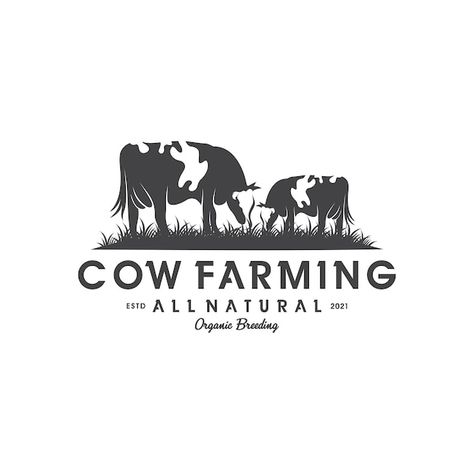 Dairy Farm Logo, Farm Vector, Cow Logo, Farm Vintage, Cattle Farm, Hundred Acre Woods, Beef Cattle, Farm Logo, Cattle Farming