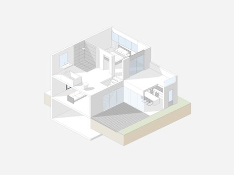 Animation Architecture, Interior Animation, Architecture Animation, Building Animation, Gif Building, Isometric Animation Gif, Architectural Animation, Portfolio Presentation, Interior Illustration