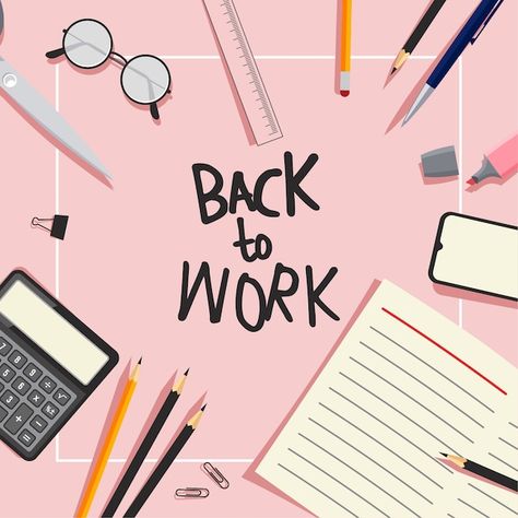 Back to work background | Premium Vector #Freepik #vector #back-work #office-illustration #back-office #work-illustration Work Background, Office Illustration, Work Illustration, Single Line Drawing, Cartoon People, Continuous Line Drawing, Work Design, Back To Work, Page Template