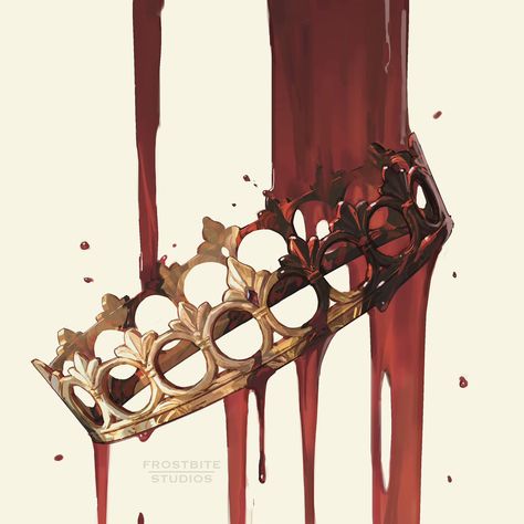 The Crown of Elfhame, Blood version- The Folk of the Air (frostbite.studios on ig) Blood Crown, Frostbite Studios, Folk Of The Air, Holly Black Books, Queen Of Nothing, The Cruel Prince, Prince Crown, Prince Art, Holly Black