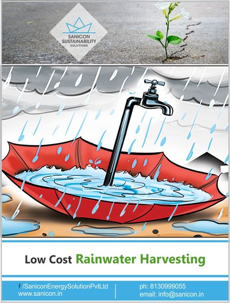 Low Cost #Rainwater Harvesting!!! #Rainwaterharvesting is a simple to implement solution to help alleviate the water shortage and lack of good quality water, especially in the #summers. With low to moderate costs, now you can even apply it at a small-scale with specific knowledge. We, at Sanicon Sustainability Solution Pvt. Ltd, specialize in Rainwater Harvesting Techniques such as creating catchment, reservoirs, gutters, down spouts, surge/pump #tanks. These provide efficient and long lasti... Water Shortage Poster, Rainwater Harvesting Poster, Life Science Projects, Rain Water Harvesting, Water Harvesting, Water From Air, Water Shortage, Earth Drawings, Natural Farming