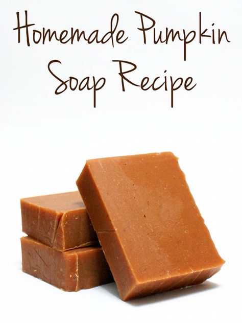 Homemade Pumpkin Soap Recipe Recipe For Fall, Savon Diy, Pumpkin Soap, Cold Process Soap Recipes, Diy Dish, Autumn Skincare, Boost Collagen, Diy Kosmetik, Soap Recipe