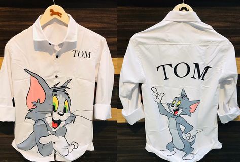 T Shirt Outfit Men, Pent Design, Style Nam, Communion Hairstyles, Shirt Outfit Men, T Shirt Outfit, Men Fashion Casual Shirts, Tom Jerry, Trendy Fashion Tops