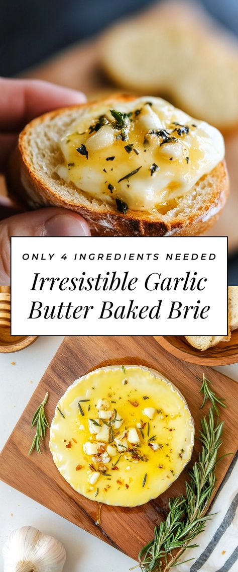 Image for Irresistible Garlic Butter Baked Brie Garlic And Herb Baked Brie, Cozy Date Night At Home, Cozy Date Night, Clematis Varieties, Date Night At Home, Night At Home, Baked Brie, Cheese Lover, Garlic Butter