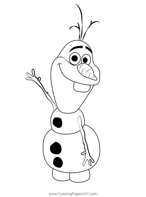 Funny Olaf Coloring Page Disney Frozen Drawings, Frozen Olaf Drawing, Frozen Characters Drawings, Olaf Doodle, Olaf Drawing Easy, Olaf Outline, Olaf Tattoo Ideas, Olaf Sketch, Olaf Tattoo