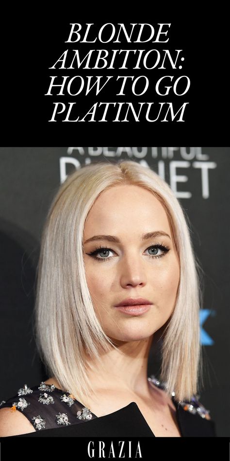 Blonde Ambition: How To Go Platinum How To Transition From Platinum Blonde, Grown Out Platinum Blonde Hair, Platinum Blonde Celebrities, Woman With Platinum Blonde Hair, Going Platinum Blonde, Alt Platinum Blonde Hair, Lady Aesthetic, Hillary Clinton, Blonde Ambition