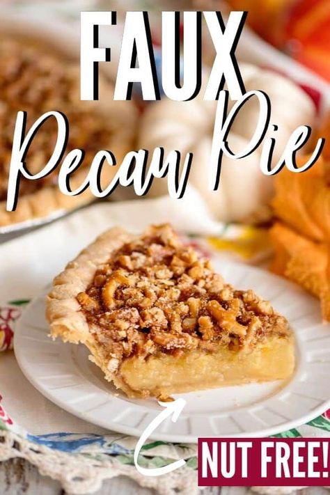 Pecan Pie Cake, Southern Pecan Pie, Favorite Pie Recipes, Nut Allergy, Southern Plate, Holiday Pies, Pecan Pie Recipe, Favorite Pie, Pie Cake