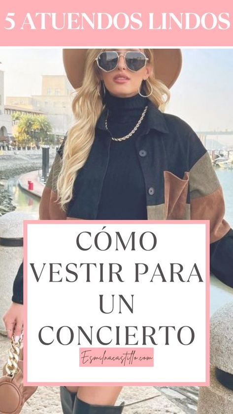 COMO VESTIR PARA UN CONCIERTO – 5 ATUENDOS LINDOS Outfit Para Recital, Salsa Concert Outfit, Look Recital, Luis Miguel Concert Outfit, Outfit Recital, Miguel Concert, Recital Outfit, Concert Outfit, Live Music