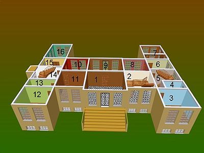 Cutaway of a house Belton House Floor Plan, Regency Homes, Belton House, Regency House, Historical Interior, Tapestry Room, British Country, Sims Building, Stately Homes