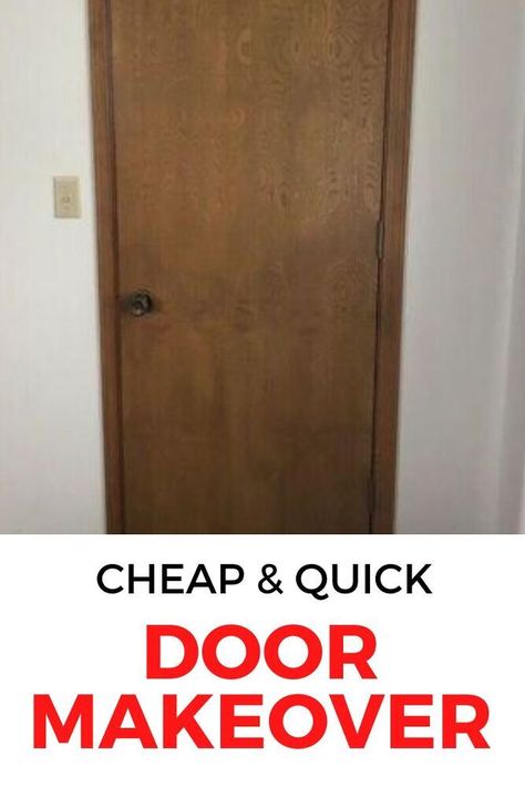 If you hate your indoor doors then check out this update on a budget. This $3 door upgrade is fast and perfect if you hate your old brown doors. #hometalk | home decor ideas | decorating on  budget #decorating | sponsored Diy Door Makeover, Closet Door Makeover, Brown Doors, Budget Home Decorating, Stylish Curtains, Door Upgrade, Indoor Doors, Work Diy, Diy Barn Door