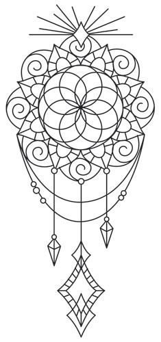 Talisman (Design Pack) | Urban Threads: Unique and Awesome Embroidery Designs Medallion Drawing Patterns, Patterns Mandala, Embroidery Tattoo, Mandalas Drawing, Urban Threads, Paper Embroidery, Medallion Design, Tattoo Pattern, Henna Art