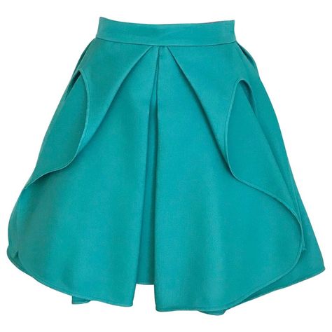 Antonio Berardi Teal Mini Pleat Flare Skirt, Green Size 4 Buggy Cosplay, Fun Skirts, Quinceñera Ideas, Turquoise Clothes, Pleated Flare Skirt, Teal Skirt, Runway Gowns, One Sleeve Dress, Teal Shorts