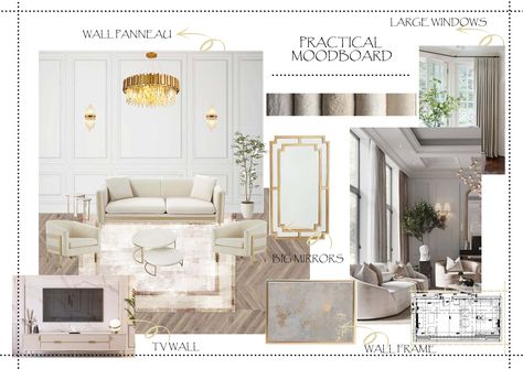 SHABBY CHIC Neo Classic, Classic Interior, Adobe Photoshop, Mood Board, Shabby Chic, Photoshop, Interior Design, Design