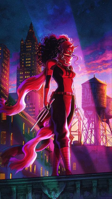 Jen Bartel, Marvel Elektra, Daredevil Elektra, Daredevil Art, Daredevil Comic, Elektra Natchios, Marvel Daredevil, Marvel Superhero Posters, Marvel Comic Books