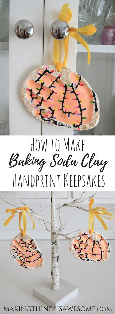 Better Than Salt Dough, Diy Baby Wrap, Baking Soda Clay, Baking Soda Mask, Clay Handprint, Baking Soda Face Scrub, Salt Dough Recipe, Baking Soda Face, Baking Recipes For Kids