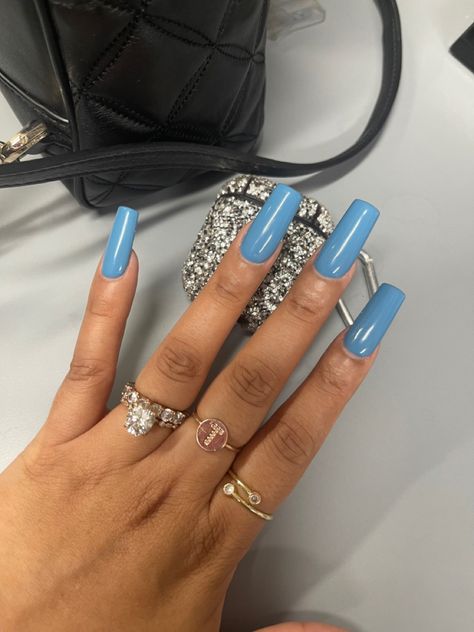 Carolina blue acrylic nails Carolina Blue Nails, Blue Acrylic Nails, Carolina Blue, Blue Nails, Nail Inspo, Beauty Tips, Acrylic Nails, Beauty Hacks, Nails