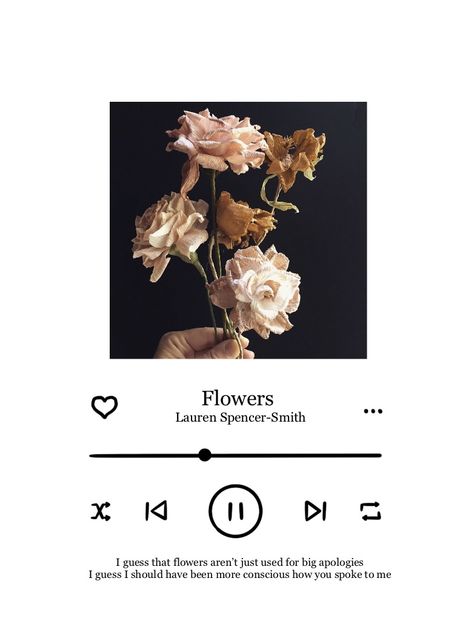 Flowers By Lauren Spencer Smith, Flowers Lauren Spencer Smith, Lauren Spencer Smith, Lauren Smith, Spencer Smith, Lily Bloom, Top Hits, Music Heals, Aesthetic Words