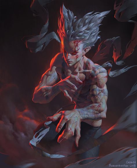 ArtStation - Garou, Naranbaatar Ganbold Garou Fanart, Saitama One Punch, Saitama One Punch Man, Foto Top, One Punch Man Anime, Japanese Pop Culture, Fan Art Drawing, Art Station, Punch Man