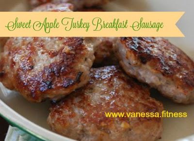 Sweet Apple Turkey Breakfast Sausage - paleo, gluten free, dairy free, 21 Day Fix Recipe, DELICIOUS! Homemade Turkey Sausage, Patty Food, Turkey Apple, Apple Turkey, Turkey Breakfast Sausage, Turkey Breakfast, Apple Breakfast, Apple Sausage, 21 Day Fix Meals