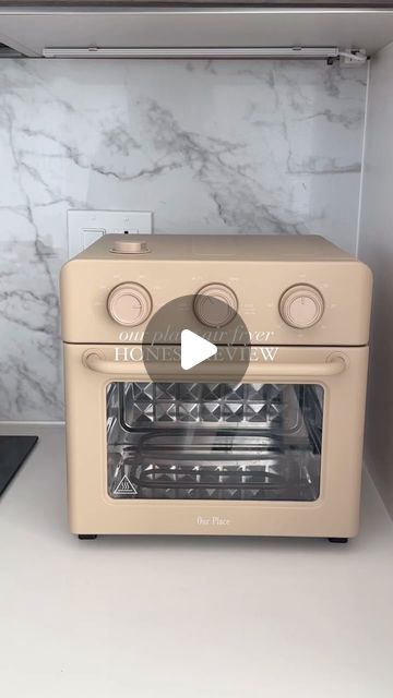 Our Place Air Fryer, Hidden Air Fryer In Kitchen, Kitchen Airfryer Storage, Where To Put Air Fryer In Kitchen, Air Fryer In Kitchen Decor, Kitchen Counter Styling, Air Fryers, Our Place, House Goals