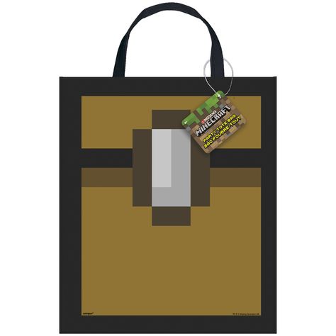 Large Plastic Minecraft Goodie Bag | Minecraft Party Supplies #minecraft #minecraftparty #minecraftbirthday #minecraftpartysupplies #minecraftpartyideas #minecraftthemedparty #minecraftbirthdayideas Minecraft Themed Party, Minecraft Chest, Craft Birthday Party, Minecraft Party Supplies, Birthday Party Bags, Minecraft Birthday Party, Game Prizes, Minecraft Birthday, Minecraft Party