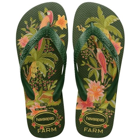 Havana Flip Flops, Havaianas Farm, Sandals For Beach, Top Farm, Png Clothes, Pretty Shoes Sneakers, Fresh Shoes, Shoe Inspo, Pool Days