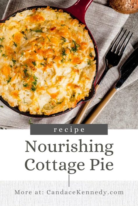 nourishing cottage pie recipe with organ meats Pro Metabolic, Organ Meats, Cottage Pie Recipe, Japanese Sweet Potato, Garlic Mashed Potatoes, Cottage Pie, Different Vegetables, Red Meat, Pie Recipe