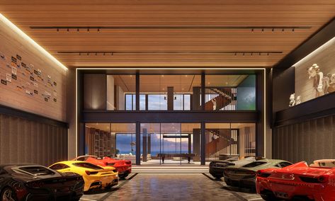 OE GARAGE Luxurious Garage, Garage Design Ideas, Luxury Car Garage, Architecture Set, Cool Garages, Ultimate Garage, Luxury Garage, Garage Tool Storage, Modern Garage