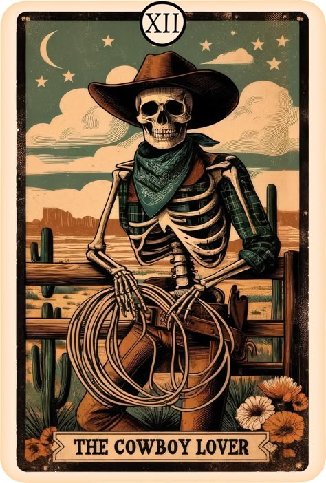 Cowboy Skeleton Wallpaper, Cowboy Tarot Cards, Skeleton Swag, Skeleton Tarot, Lovers Tarot Card Skeleton, Horse Tarot Card, Tarot Cards For Beginners, Couch Throw Blanket, Tarot Cards Art