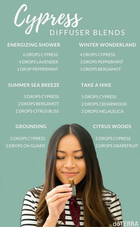 Cypress Diffuser Blends Doterra Diffuser Blends, Cypress Oil, Cypress Essential Oil, Essential Oils For Pain, Doterra Essential Oils Recipes, Essential Oil Diffuser Recipes, Oil Diffuser Recipes, Diffuser Recipes, Essential Oil Diffuser Blends