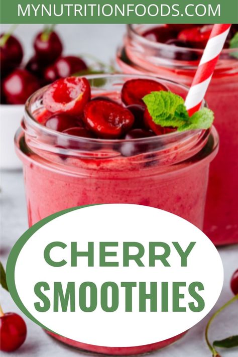 Sip your way to bliss with our luscious cherry smoothies! Perfect blends for a refreshing, healthy treat. Dive in now! Smoothies With Cherries, Cherry Berry Smoothie, Cherry Smoothie Recipes, Cherry Smoothie, Healthy Treat, Berry Smoothie, Milkshakes, Non Alcoholic Drinks, Healthy Treats