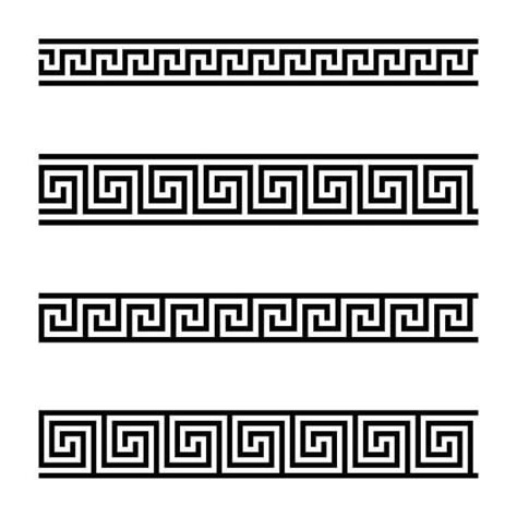 Tattoo Main, Versace Pattern, Greek Pattern, Waves Logo, Greek Design, Greek Tattoos, Greek Key Pattern, Silhouette Stencil, Band Tattoo