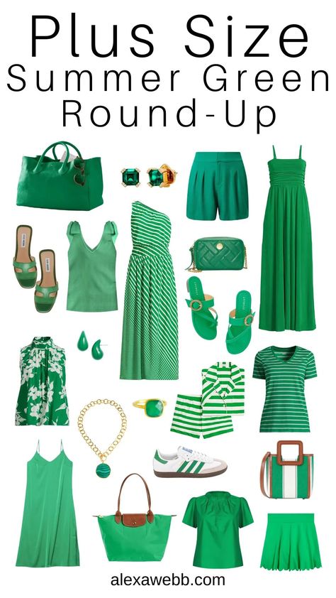 Plus Size Summer Green Round-Up - Alexa Webb Convertible Maxi Dress, Alexa Webb, Green Clothing, Loungewear Fashion, Quilt Dress, Black Watch Tartan, Canvas Leather Tote, Nylon Dress, Plus Size Pajamas